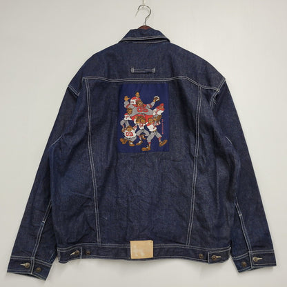 【中古品】【メンズ】 PLATINUM FUBU プラチナム フブ DENIM JACKET デニムジャケット アウター 146-260316-yn-09-izu サイズ：2XL カラー：インディゴ 万代Net店