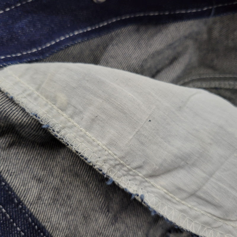【中古品】【メンズ】 PLATINUM FUBU プラチナム フブ DENIM JACKET デニムジャケット アウター 146-260316-yn-09-izu サイズ：2XL カラー：インディゴ 万代Net店