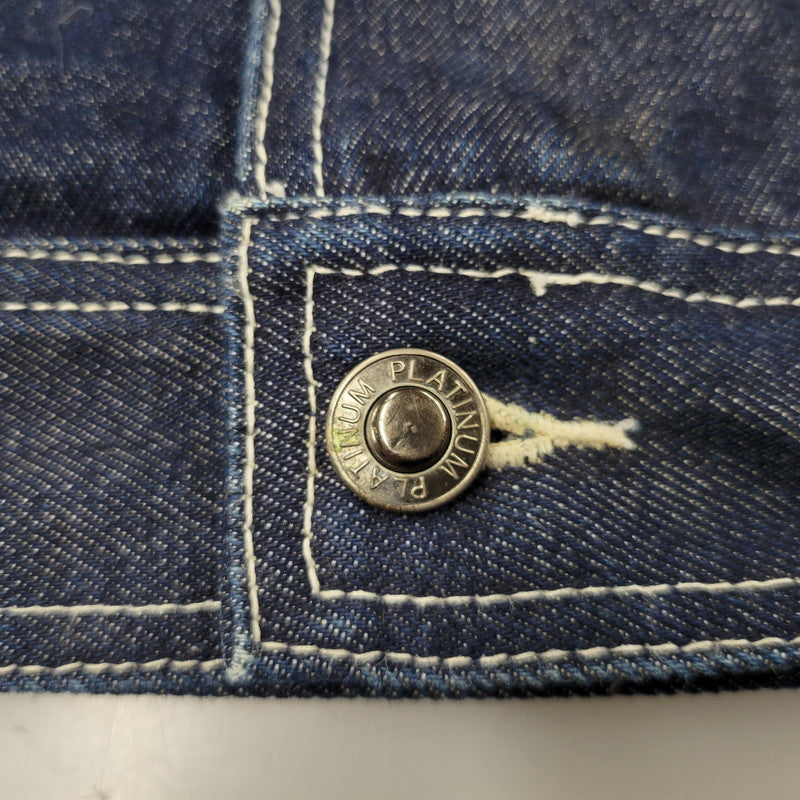 【中古品】【メンズ】 PLATINUM FUBU プラチナム フブ DENIM JACKET デニムジャケット アウター 146-260316-yn-09-izu サイズ：2XL カラー：インディゴ 万代Net店
