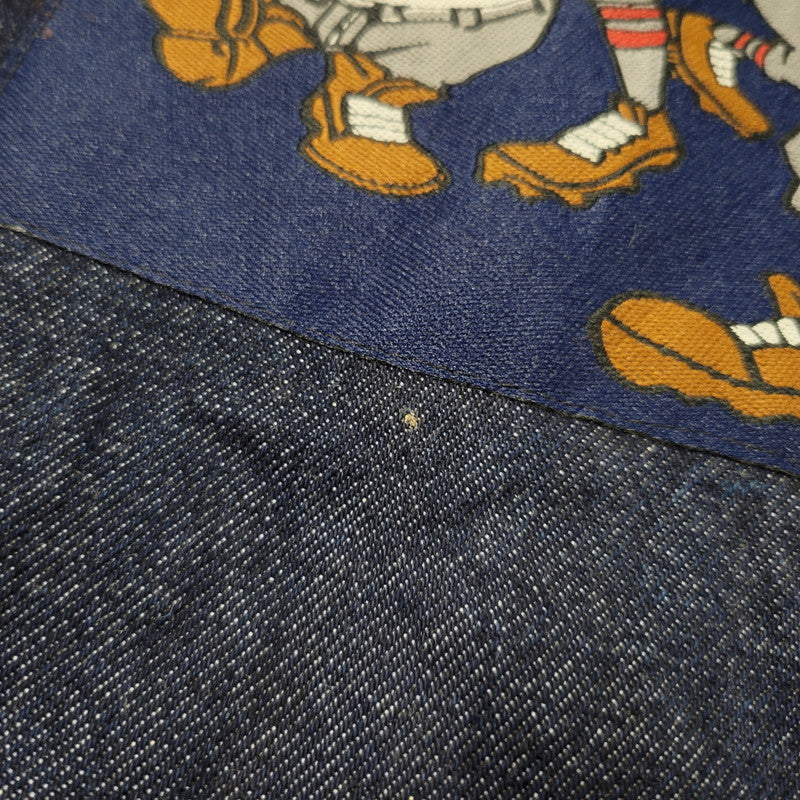 【中古品】【メンズ】 PLATINUM FUBU プラチナム フブ DENIM JACKET デニムジャケット アウター 146-260316-yn-09-izu サイズ：2XL カラー：インディゴ 万代Net店
