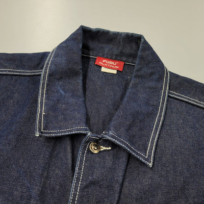 【中古品】【メンズ】 PLATINUM FUBU プラチナム フブ DENIM JACKET デニムジャケット アウター 146-260316-yn-09-izu サイズ：2XL カラー：インディゴ 万代Net店