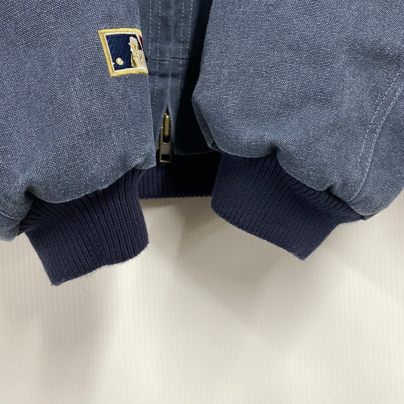 【中古品】【メンズ】 PERUSHU ペルーシュ PE333034BW 中綿キルティングダックフードブルゾン アウター 147-260321-as-17-izu サイズ：L カラー：ブルー系 万代Net店