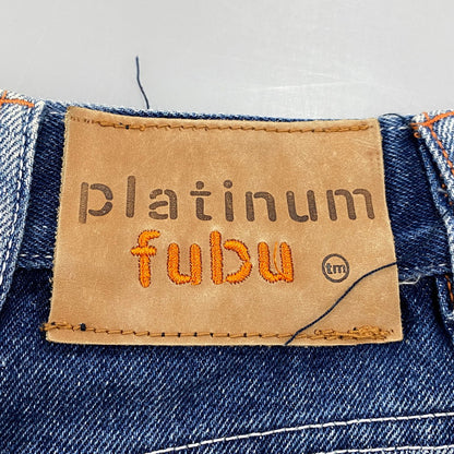 【現状渡し品】【メンズ】 PLATINUM FUBU プラチナム フブ BAGGY DENIM PANTS バギー デニム パンツ ボトムス ズボン 157-260319-cs-20-izu サイズ：34 カラー：インディゴ 万代Net店