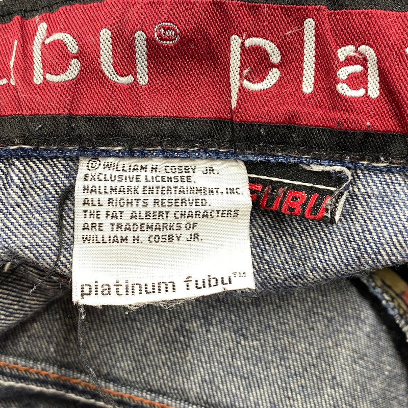 【現状渡し品】【メンズ】 PLATINUM FUBU プラチナム フブ BAGGY DENIM PANTS バギー デニム パンツ ボトムス ズボン 157-260319-cs-20-izu サイズ：34 カラー：インディゴ 万代Net店