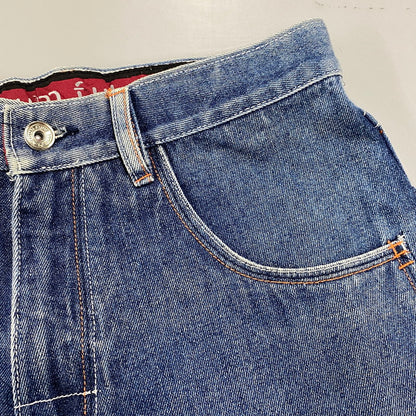 【現状渡し品】【メンズ】 PLATINUM FUBU プラチナム フブ BAGGY DENIM PANTS バギー デニム パンツ ボトムス ズボン 157-260319-cs-20-izu サイズ：34 カラー：インディゴ 万代Net店