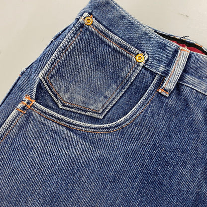 【現状渡し品】【メンズ】 PLATINUM FUBU プラチナム フブ BAGGY DENIM PANTS バギー デニム パンツ ボトムス ズボン 157-260319-cs-20-izu サイズ：34 カラー：インディゴ 万代Net店