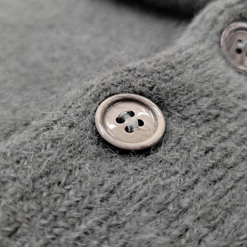 【中古品】【メンズ】 AMI アミ UPL325.KN0032 HEART LOGO JACQUARD KNIT ハート ロゴ ジャガード ニット トップス 141-260316-yn-08-izu サイズ：L カラー：グリーン 万代Net店
