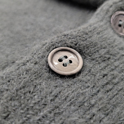 【中古品】【メンズ】 AMI アミ UPL325.KN0032 HEART LOGO JACQUARD KNIT ハート ロゴ ジャガード ニット トップス 141-260316-yn-08-izu サイズ：L カラー：グリーン 万代Net店