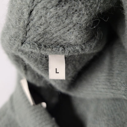 【中古品】【メンズ】 AMI アミ UPL325.KN0032 HEART LOGO JACQUARD KNIT ハート ロゴ ジャガード ニット トップス 141-260316-yn-08-izu サイズ：L カラー：グリーン 万代Net店