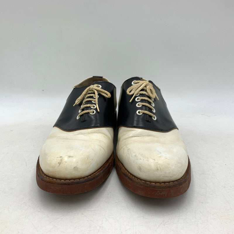 【現状渡し品】【メンズ】 6783 SADDLE SHOES サドルシューズ 靴 シューズ 164-260317-ya-05-izu サイズ：26 1/2 カラー：ホワイト×ブラック 万代Net店