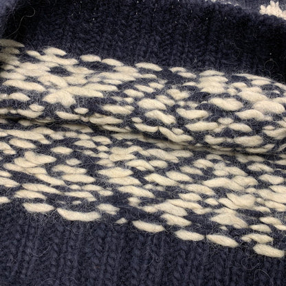 【中古品】【メンズ】 ELSPIA エルスピア WOOL HALF BUTTON KNIT ウール ハーフ ボタン ニット トップス セーター 145-260323-ya-07-izu サイズ：L カラー：NAVY 万代Net店