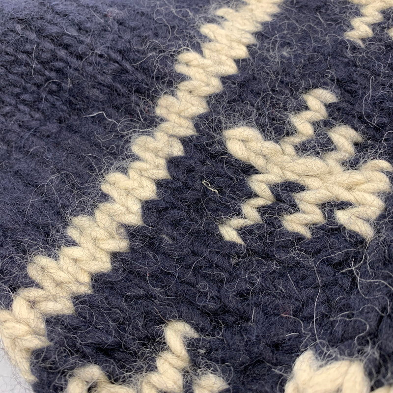 【中古品】【メンズ】 ELSPIA エルスピア WOOL HALF BUTTON KNIT ウール ハーフ ボタン ニット トップス セーター 145-260323-ya-07-izu サイズ：L カラー：NAVY 万代Net店