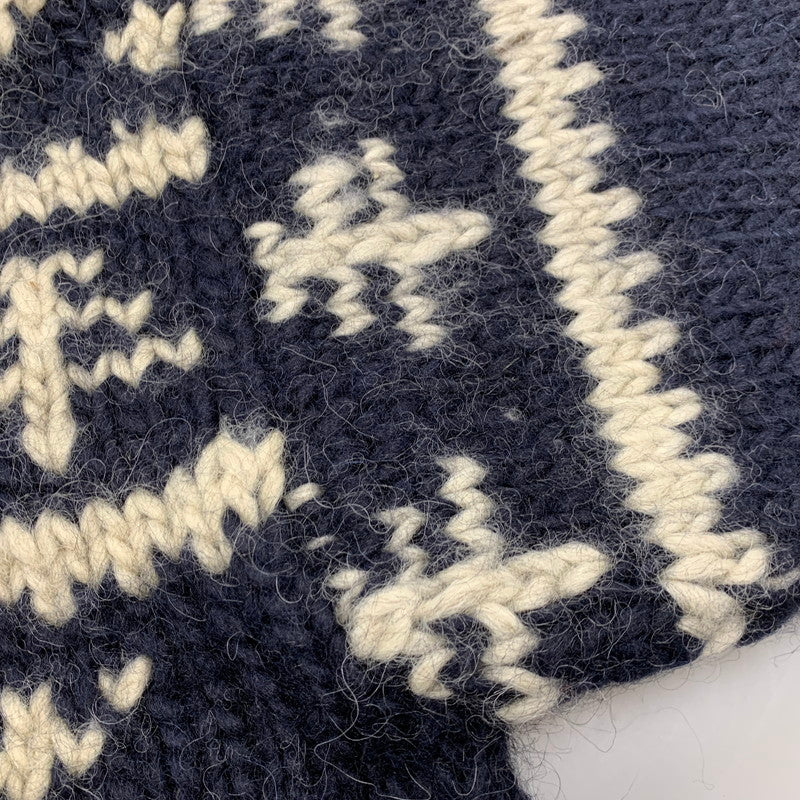 【中古品】【メンズ】 ELSPIA エルスピア WOOL HALF BUTTON KNIT ウール ハーフ ボタン ニット トップス セーター 145-260323-ya-07-izu サイズ：L カラー：NAVY 万代Net店