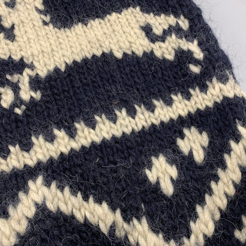 【中古品】【メンズ】 ELSPIA エルスピア WOOL HALF BUTTON KNIT ウール ハーフ ボタン ニット トップス セーター 145-260323-ya-07-izu サイズ：L カラー：NAVY 万代Net店