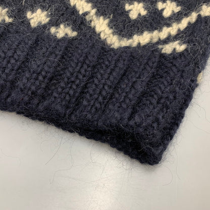 【中古品】【メンズ】 ELSPIA エルスピア WOOL HALF BUTTON KNIT ウール ハーフ ボタン ニット トップス セーター 145-260323-ya-07-izu サイズ：L カラー：NAVY 万代Net店