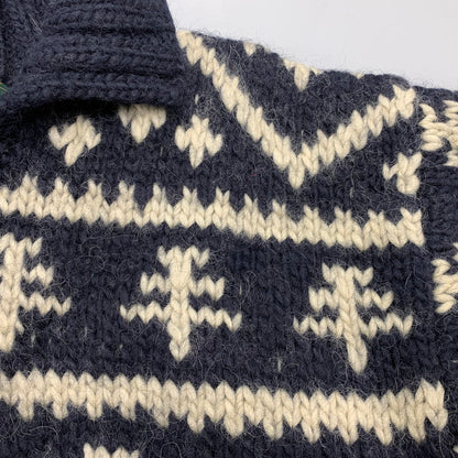 【中古品】【メンズ】 ELSPIA エルスピア WOOL HALF BUTTON KNIT ウール ハーフ ボタン ニット トップス セーター 145-260323-ya-07-izu サイズ：L カラー：NAVY 万代Net店