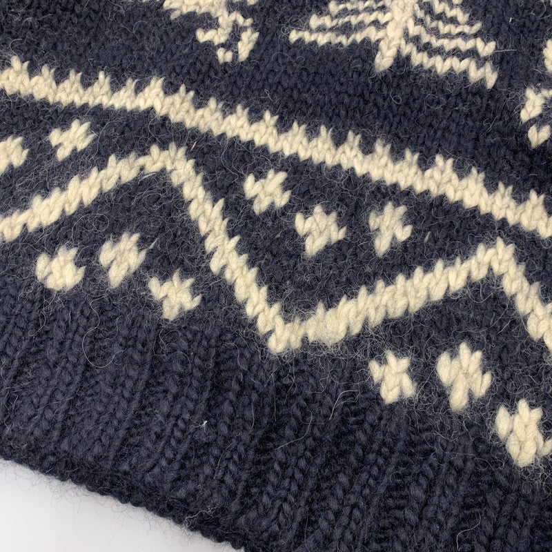 【中古品】【メンズ】 ELSPIA エルスピア WOOL HALF BUTTON KNIT ウール ハーフ ボタン ニット トップス セーター 145-260323-ya-07-izu サイズ：L カラー：NAVY 万代Net店