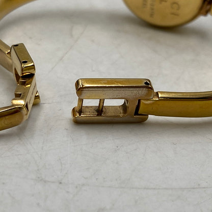 【中古品】【メンズ/レディース】 GUCCI グッチ 1400L GG PINK DIAL BANGLE WATCH ピンク ダイヤル バングル ウォッチ 時計 腕時計 197-260531-kh-02-izu カラー：ゴールド 万代Net店