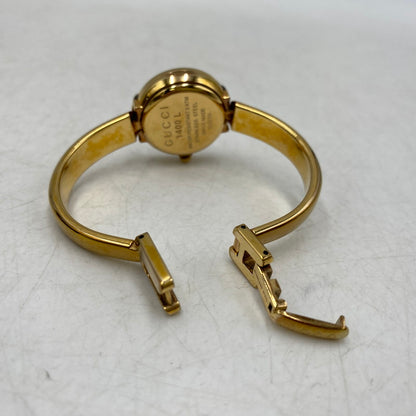 【中古品】【メンズ/レディース】 GUCCI グッチ 1400L GG PINK DIAL BANGLE WATCH ピンク ダイヤル バングル ウォッチ 時計 腕時計 197-260531-kh-02-izu カラー：ゴールド 万代Net店