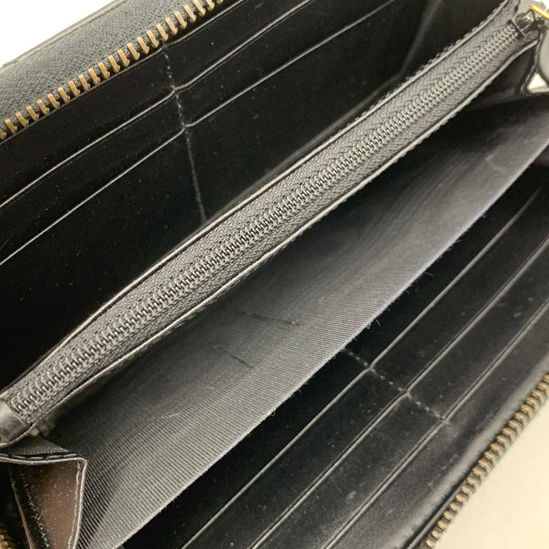 【中古品】【メンズ/レディース】 GUCCI グッチ 443123 GGマーモント ジップアラウンドウォレット 財布 長財布 181-260318-ya-05-izu カラー：ブラック 万代Net店