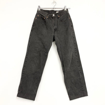 【中古品】【メンズ】 00550-0260 刻印554 USA製 90’S RELAXED FIT DENIM PANTS リラックス フィット デニム パンツ ズボン ボトムス 157-260318-ya-10-izu サイズ：33×36 カラー：BLACK 万代Net店
