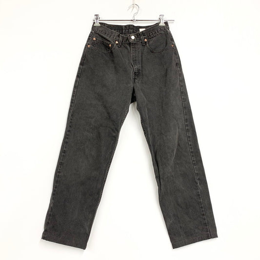【中古品】【メンズ】 00550-0260 刻印554 USA製 90’S RELAXED FIT DENIM PANTS リラックス フィット デニム パンツ ズボン ボトムス 157-260318-ya-10-izu サイズ：33×36 カラー：BLACK 万代Net店