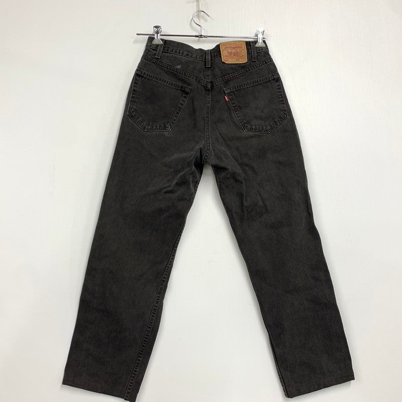 【中古品】【メンズ】 00550-0260 刻印554 USA製 90’S RELAXED FIT DENIM PANTS リラックス フィット デニム パンツ ズボン ボトムス 157-260318-ya-10-izu サイズ：33×36 カラー：BLACK 万代Net店