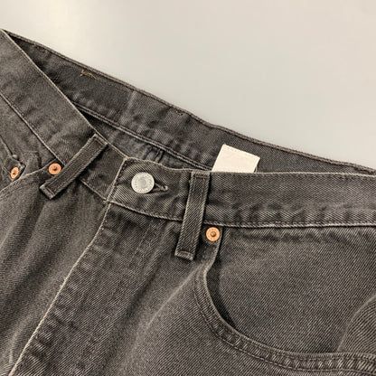 【中古品】【メンズ】 00550-0260 刻印554 USA製 90’S RELAXED FIT DENIM PANTS リラックス フィット デニム パンツ ズボン ボトムス 157-260318-ya-10-izu サイズ：33×36 カラー：BLACK 万代Net店