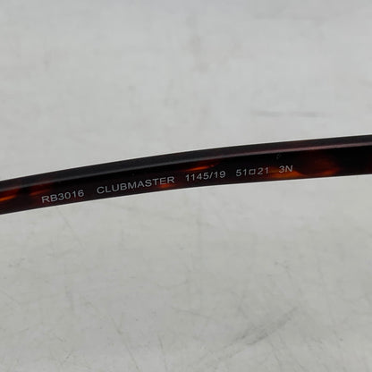 【中古品】【メンズ/レディース】 RAYBAN レイバン CLUBMASTER CLASSIC クラブマスター クラシック SUNGLASSES サングラス 203-260318-ya-07-izu サイズ：51口21 カラー：茶×グリーン系 万代Net店