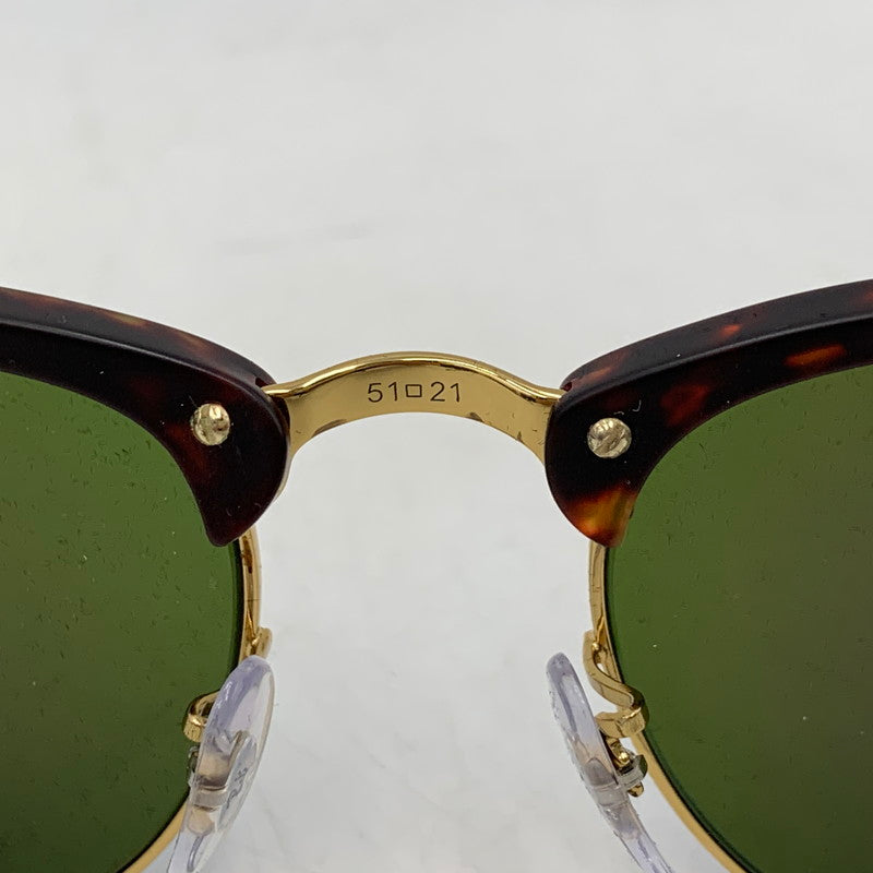 【中古品】【メンズ/レディース】 RAYBAN レイバン CLUBMASTER CLASSIC クラブマスター クラシック SUNGLASSES サングラス 203-260318-ya-07-izu サイズ：51口21 カラー：茶×グリーン系 万代Net店