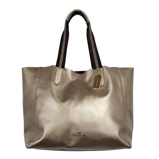 【中古品】【レディース】 COACH コーチ F59388 METALLIC TOTE BAG メタリック トートバッグ カバン 180-260319-kh-13-izu カラー：ピンクゴールド 万代Net店
