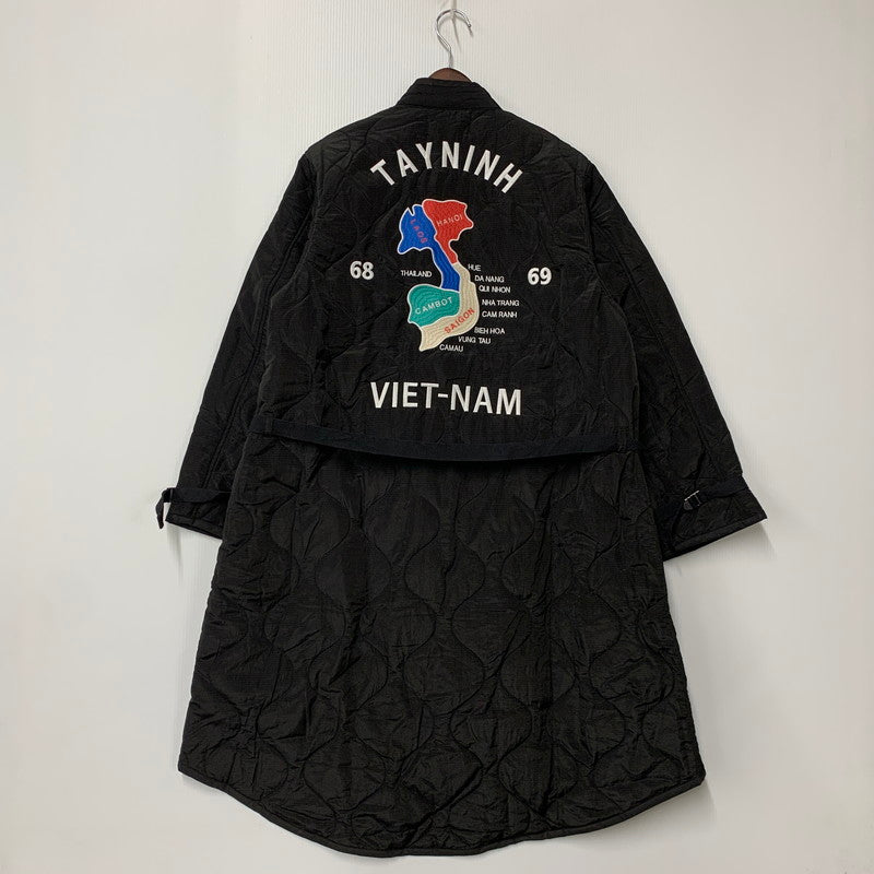 【中古品】【メンズ】 AIVER アイバー ACCRA245001 QUILTING VIETNAM LONG COAT キルティング ベトナム ロング コート アウター 147-260323-ya-08-izu サイズ：S カラー：BLACK 万代Net店