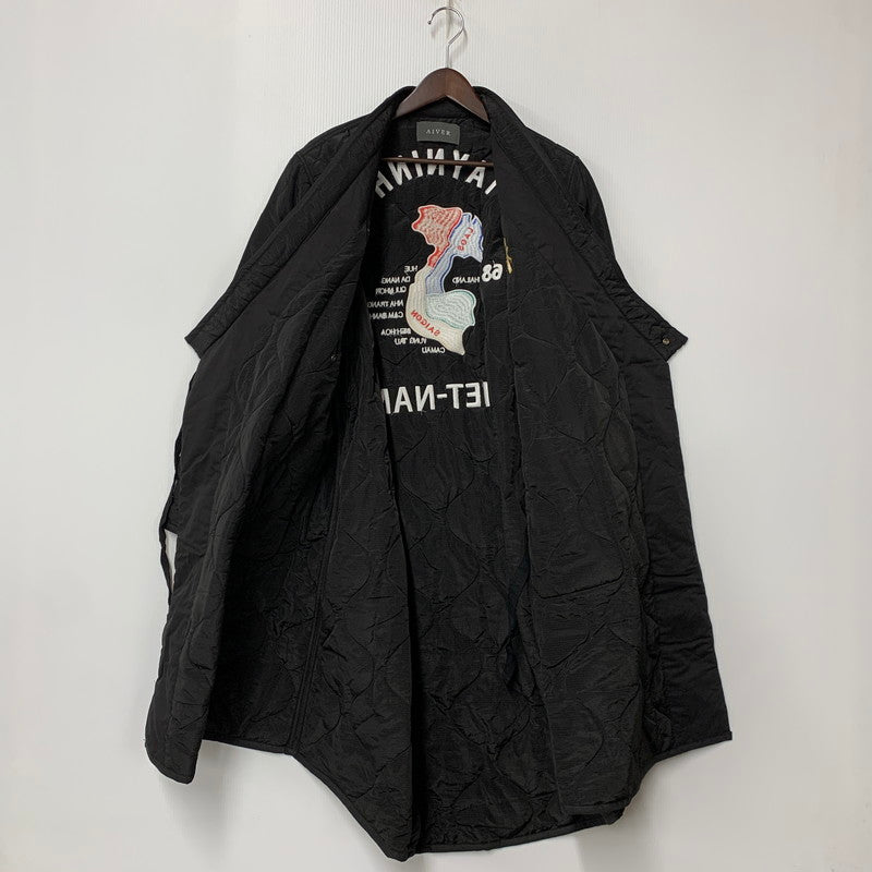 【中古品】【メンズ】 AIVER アイバー ACCRA245001 QUILTING VIETNAM LONG COAT キルティング ベトナム ロング コート アウター 147-260323-ya-08-izu サイズ：S カラー：BLACK 万代Net店