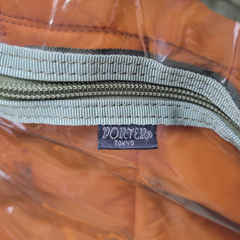 【現状渡し品】【メンズ/レディース】 PORTER ポーター TANKER 3WAY BRIEFCASE タンカー ブリーフケース カバン 188-260320-kh-09-izu カラー：グリーン 万代Net店