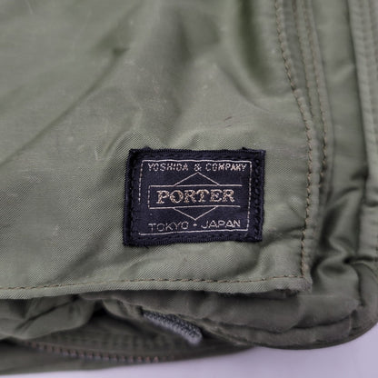 【現状渡し品】【メンズ/レディース】 PORTER ポーター TANKER 3WAY BRIEFCASE タンカー ブリーフケース カバン 188-260320-kh-09-izu カラー：グリーン 万代Net店