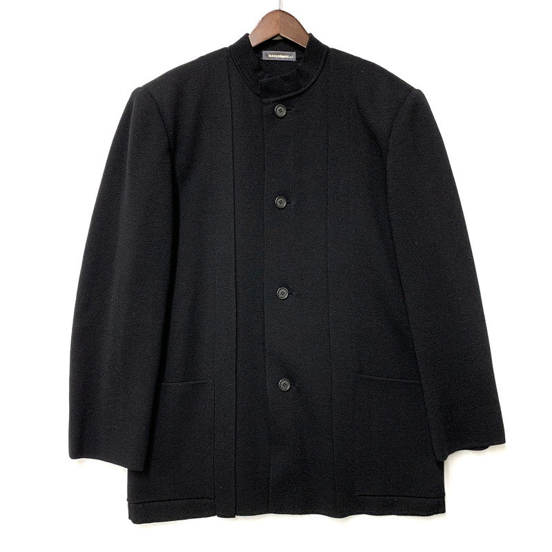 【中古品】【メンズ】 0ME64520 筆タグ 推定90年製 WOOL MANDARIN COLOR JACKET ウール マンダリン カラー ジャケット アウター 140-260319-cs-18-izu サイズ：L カラー：ブラック 万代Net店
