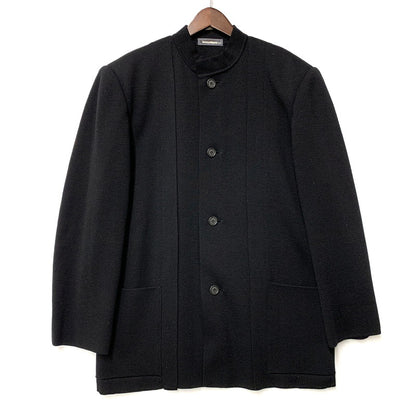 【中古品】【メンズ】 0ME64520 筆タグ 推定90年製 WOOL MANDARIN COLOR JACKET ウール マンダリン カラー ジャケット アウター 140-260319-cs-18-izu サイズ：L カラー：ブラック 万代Net店