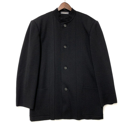 【中古品】【メンズ】 0ME64520 筆タグ 推定90年製 WOOL MANDARIN COLOR JACKET ウール マンダリン カラー ジャケット アウター 140-260319-cs-18-izu サイズ：L カラー：ブラック 万代Net店