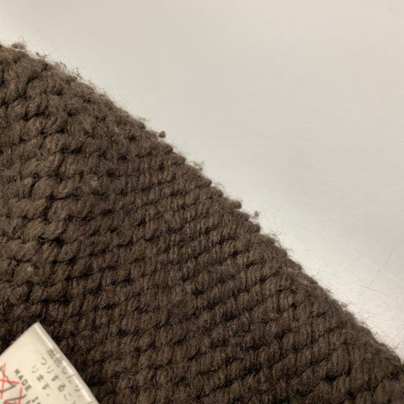 【中古品】【メンズ】 90～00’S イングランド製 ライカ期 WOOL ZIP UP KNIT ウール ジップ アップ ニット トップス 長袖 141-260319-cs-11-izu サイズ：M カラー：ブラウン×パープル 万代Net店
