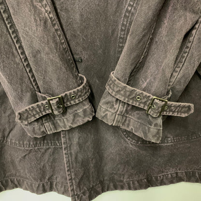 【中古品】【メンズ】 COMME des GARCONS HOMME コムデギャルソンオム HO-C002 05SS ピンクパンサー期 DUCK MOTORCYCLE COAT ダック モーターサイクル コート アウター 140-260319-cs-09-izu サイズ：L カラー：パープル系 万代Net店