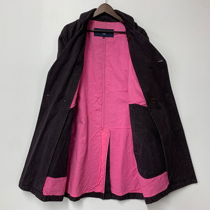 【中古品】【メンズ】 COMME des GARCONS HOMME コムデギャルソンオム HO-C002 05SS ピンクパンサー期 DUCK MOTORCYCLE COAT ダック モーターサイクル コート アウター 140-260319-cs-09-izu サイズ：L カラー：パープル系 万代Net店