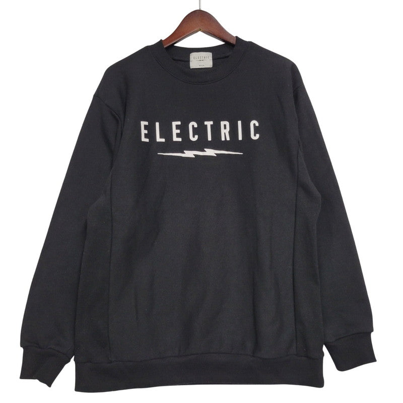 【中古品】【メンズ】 エレクトリック E24FU11 UNDERBOLT LOGO CREWNECK SWEATSHIRT アンダーボルト ロゴ クルーネック スウェットシャツ トップス 長袖 147-260324-ya-04-izu サイズ：M カラー：BLACK 万代Net店