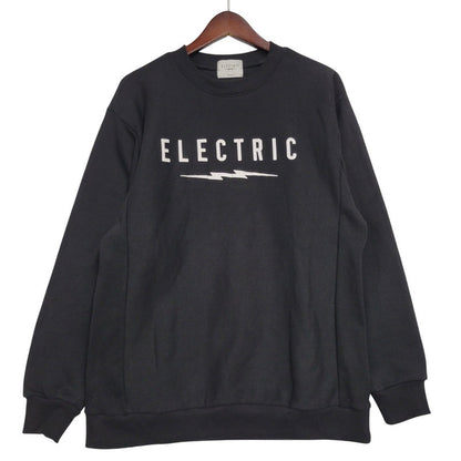 【中古品】【メンズ】 エレクトリック E24FU11 UNDERBOLT LOGO CREWNECK SWEATSHIRT アンダーボルト ロゴ クルーネック スウェットシャツ トップス 長袖 147-260324-ya-04-izu サイズ：M カラー：BLACK 万代Net店