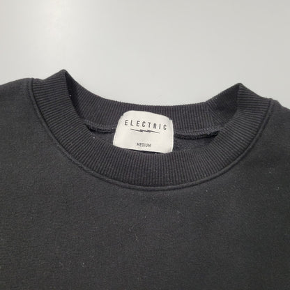 【中古品】【メンズ】 エレクトリック E24FU11 UNDERBOLT LOGO CREWNECK SWEATSHIRT アンダーボルト ロゴ クルーネック スウェットシャツ トップス 長袖 147-260324-ya-04-izu サイズ：M カラー：BLACK 万代Net店