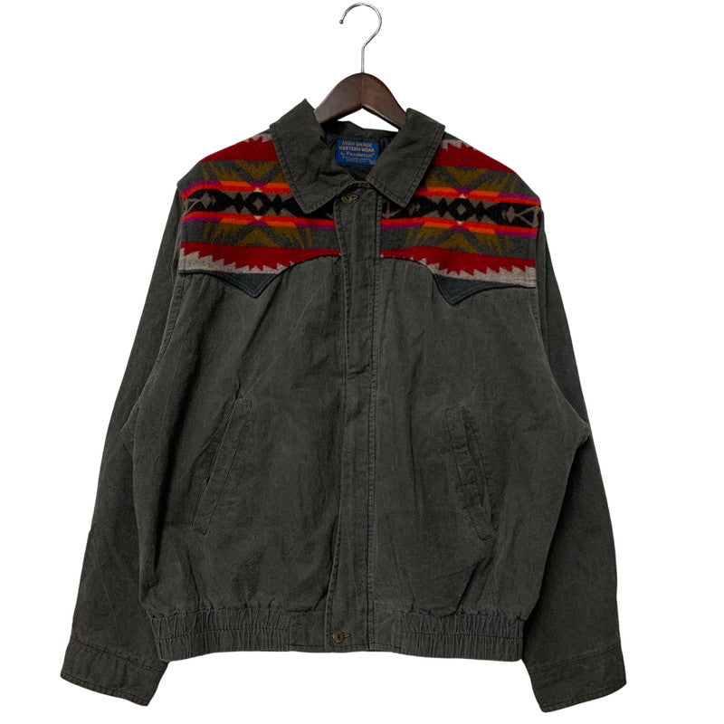 【中古品】【メンズ】 HIGH GRADE WESTERNWEAR NATIVE PATTERN SWITCHING LOOSE DENIM JACKET ハイグレード ウエスタンウェア デニム ジャケット 146-260320-kh-08-izu サイズ：XL カラー：グレー 万代Net店