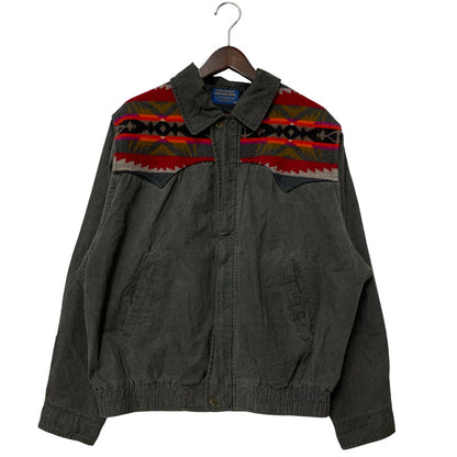 【中古品】【メンズ】 HIGH GRADE WESTERNWEAR NATIVE PATTERN SWITCHING LOOSE DENIM JACKET ハイグレード ウエスタンウェア デニム ジャケット 146-260320-kh-08-izu サイズ：XL カラー：グレー 万代Net店