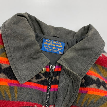 【中古品】【メンズ】 HIGH GRADE WESTERNWEAR NATIVE PATTERN SWITCHING LOOSE DENIM JACKET ハイグレード ウエスタンウェア デニム ジャケット 146-260320-kh-08-izu サイズ：XL カラー：グレー 万代Net店