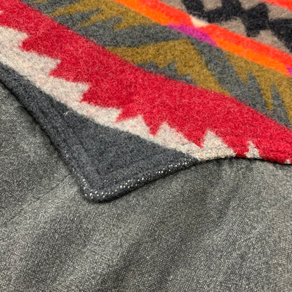 【中古品】【メンズ】 HIGH GRADE WESTERNWEAR NATIVE PATTERN SWITCHING LOOSE DENIM JACKET ハイグレード ウエスタンウェア デニム ジャケット 146-260320-kh-08-izu サイズ：XL カラー：グレー 万代Net店