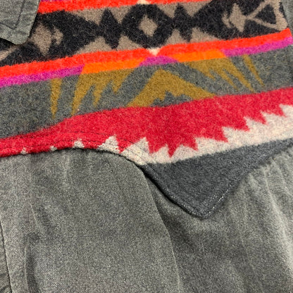 【中古品】【メンズ】 HIGH GRADE WESTERNWEAR NATIVE PATTERN SWITCHING LOOSE DENIM JACKET ハイグレード ウエスタンウェア デニム ジャケット 146-260320-kh-08-izu サイズ：XL カラー：グレー 万代Net店