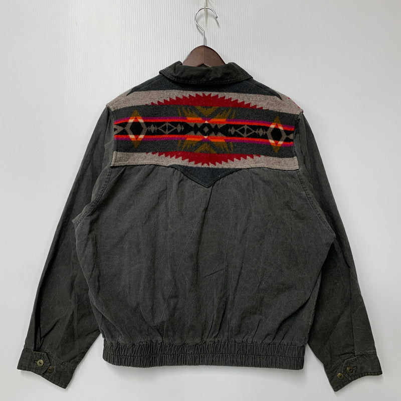 【中古品】【メンズ】 HIGH GRADE WESTERNWEAR NATIVE PATTERN SWITCHING LOOSE DENIM JACKET ハイグレード ウエスタンウェア デニム ジャケット 146-260320-kh-08-izu サイズ：XL カラー：グレー 万代Net店